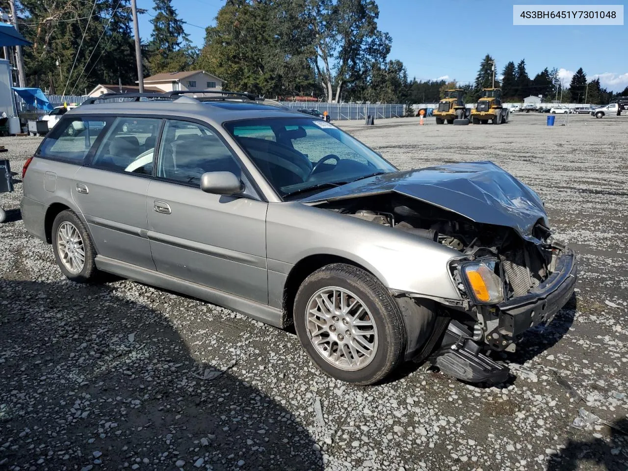 2000 Subaru Legacy Gt VIN: 4S3BH6451Y7301048 Lot: 76577554
