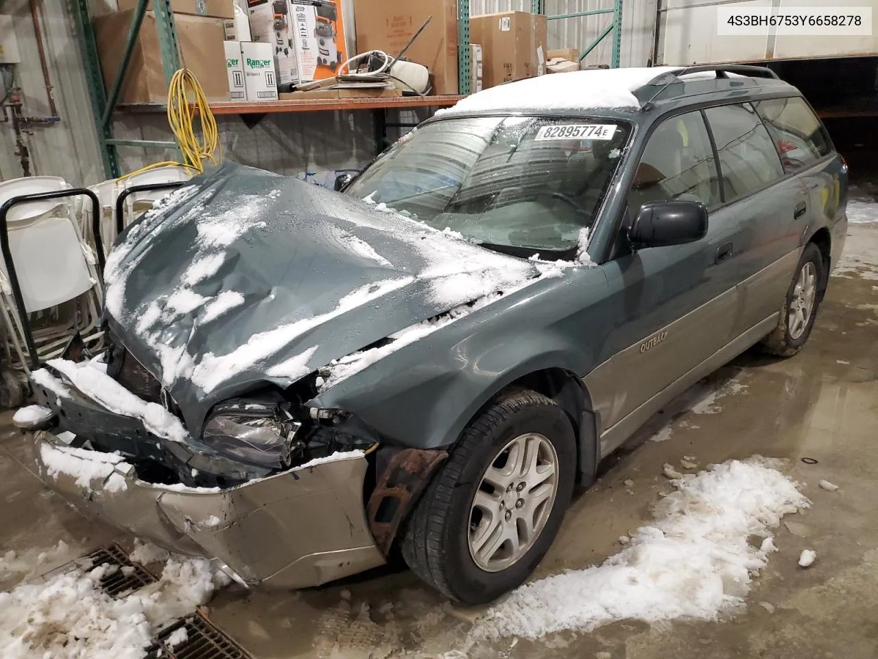 2000 Subaru Legacy Outback Awp VIN: 4S3BH6753Y6658278 Lot: 82895774