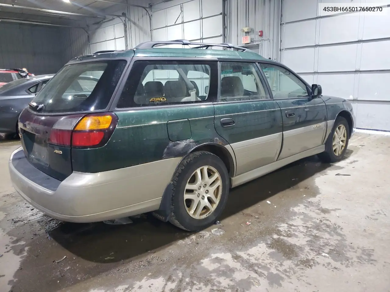 2001 Subaru Legacy Outback VIN: 4S3BH665017650270 Lot: 43020525