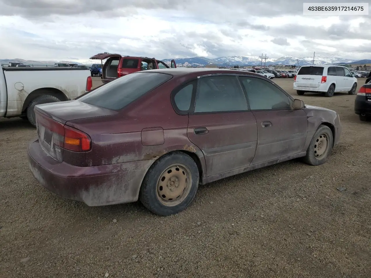 2001 Subaru Legacy L VIN: 4S3BE635917214675 Lot: 49004665