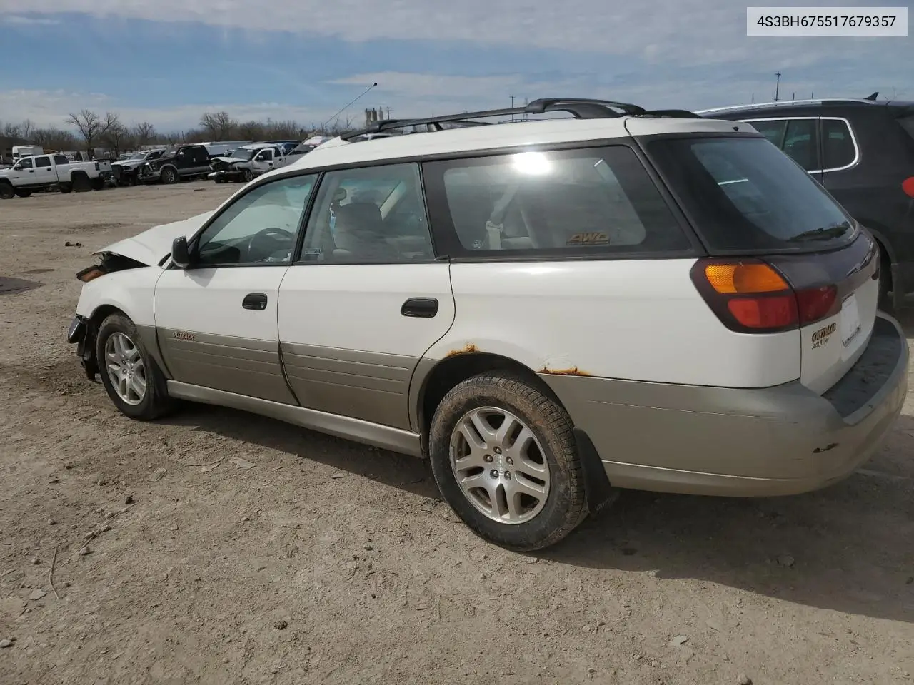 2001 Subaru Legacy Outback Awp VIN: 4S3BH675517679357 Lot: 50200595
