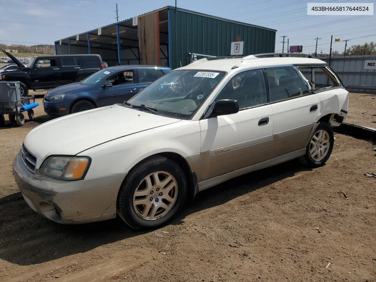 2001 Subaru Legacy Outback VIN: 4S3BH665817644524 Lot: 52397335