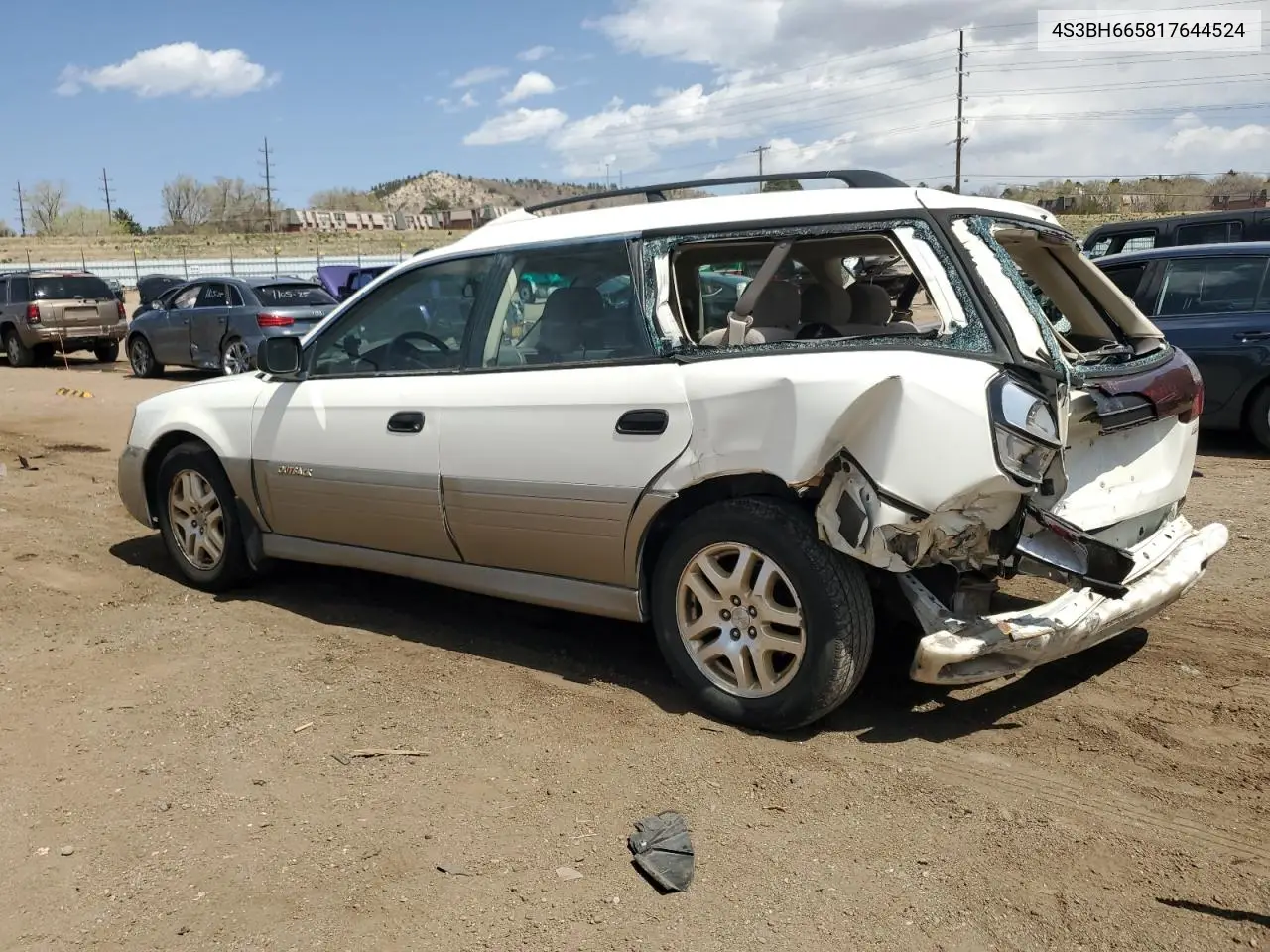 2001 Subaru Legacy Outback VIN: 4S3BH665817644524 Lot: 52397335