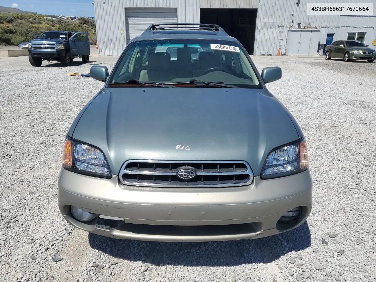 2001 Subaru Legacy Outback Limited VIN: 4S3BH686317670664 Lot: 53085155