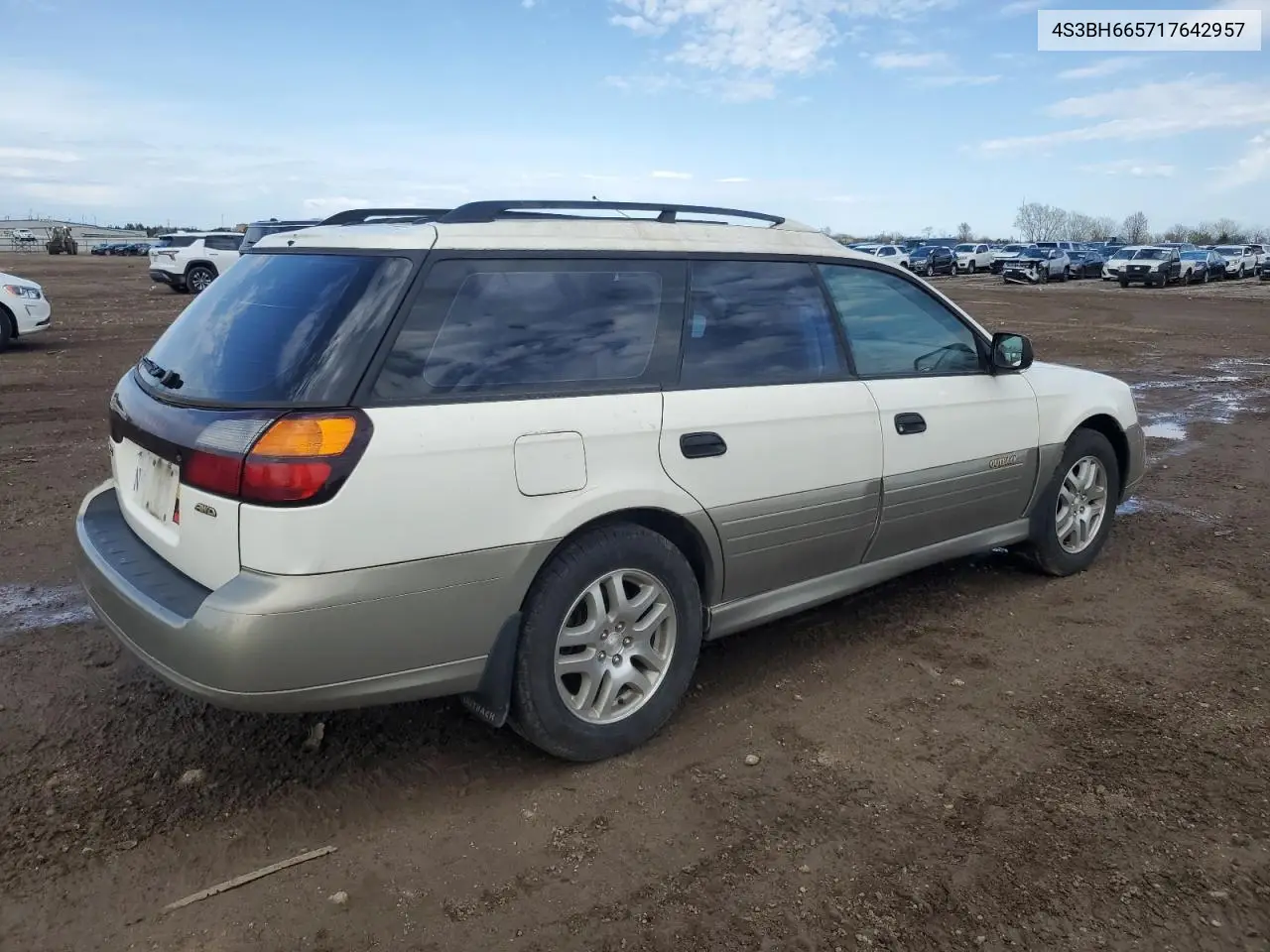 2001 Subaru Legacy Outback VIN: 4S3BH665717642957 Lot: 53854215
