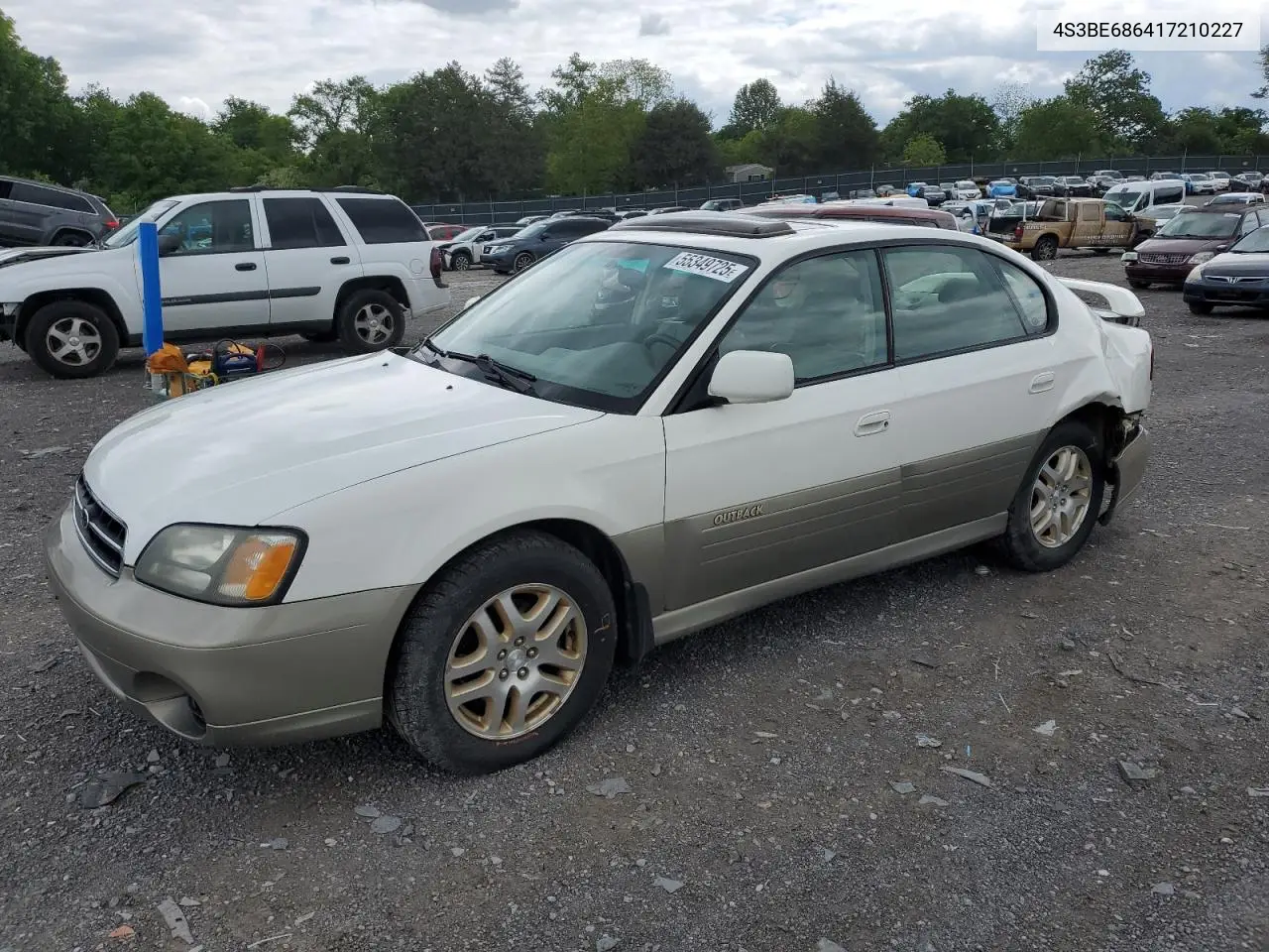 2001 Subaru Legacy Outback Limited VIN: 4S3BE686417210227 Lot: 55349725