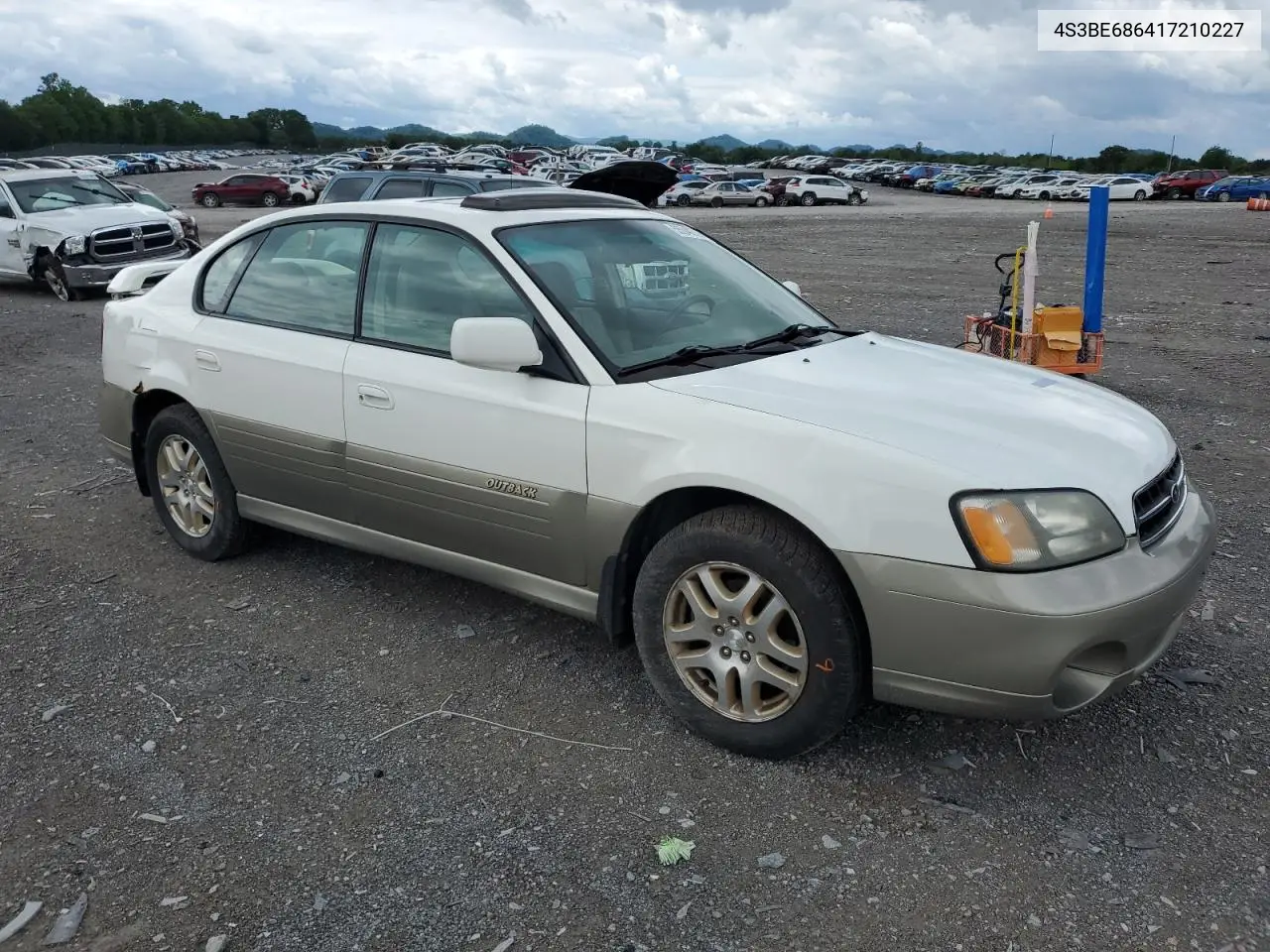 2001 Subaru Legacy Outback Limited VIN: 4S3BE686417210227 Lot: 55349725