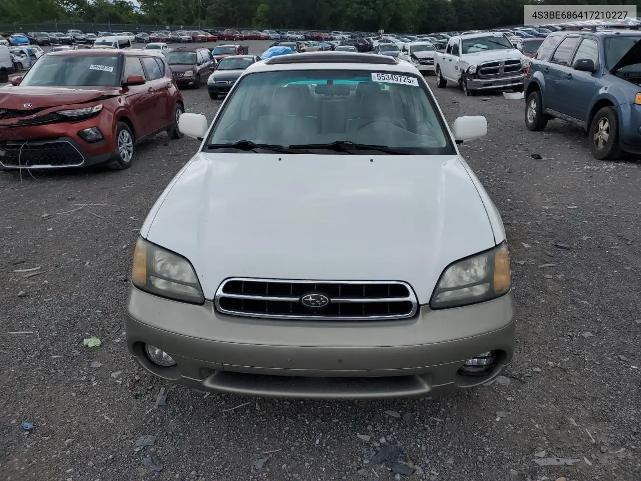 2001 Subaru Legacy Outback Limited VIN: 4S3BE686417210227 Lot: 55349725