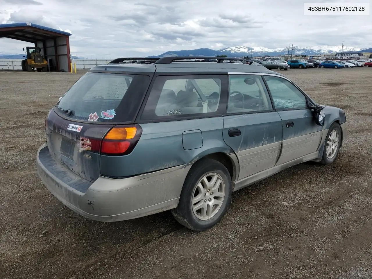 2001 Subaru Legacy Outback Awp VIN: 4S3BH675117602128 Lot: 56932295