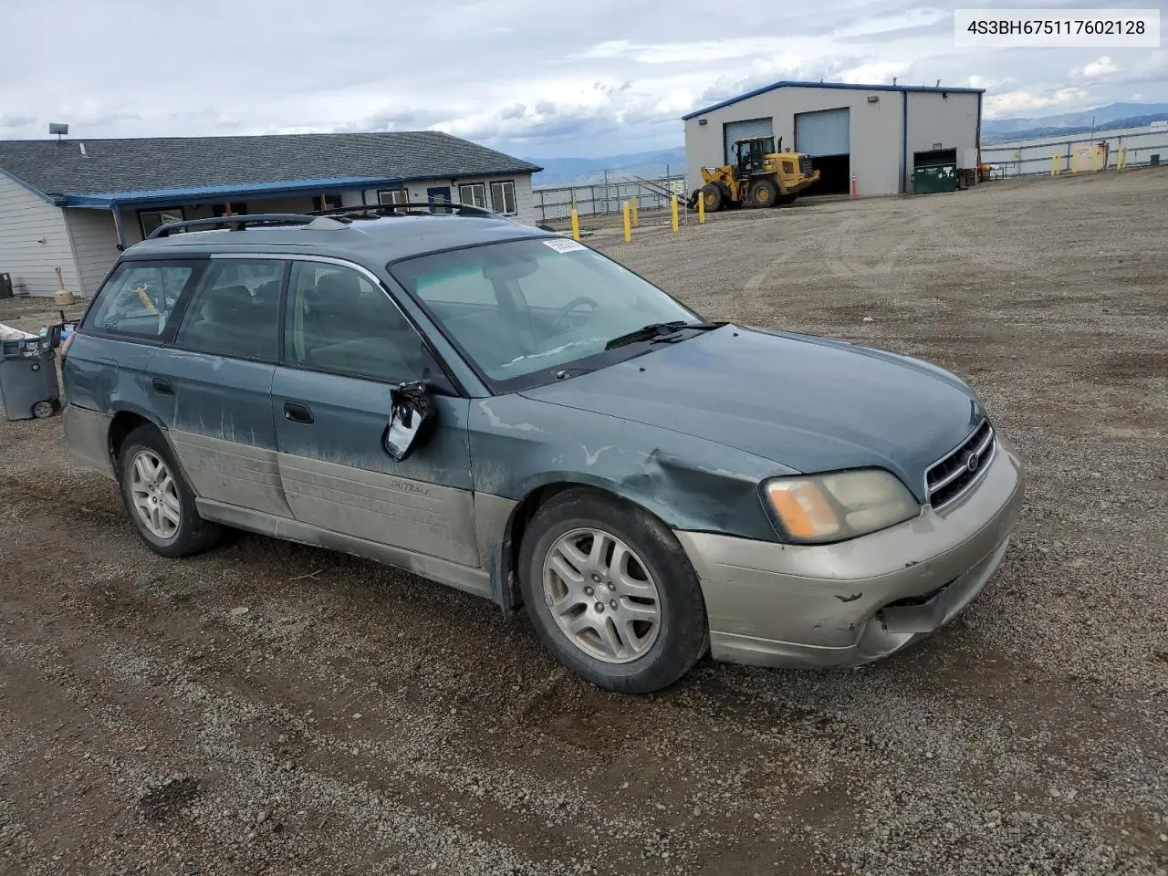 2001 Subaru Legacy Outback Awp VIN: 4S3BH675117602128 Lot: 56932295