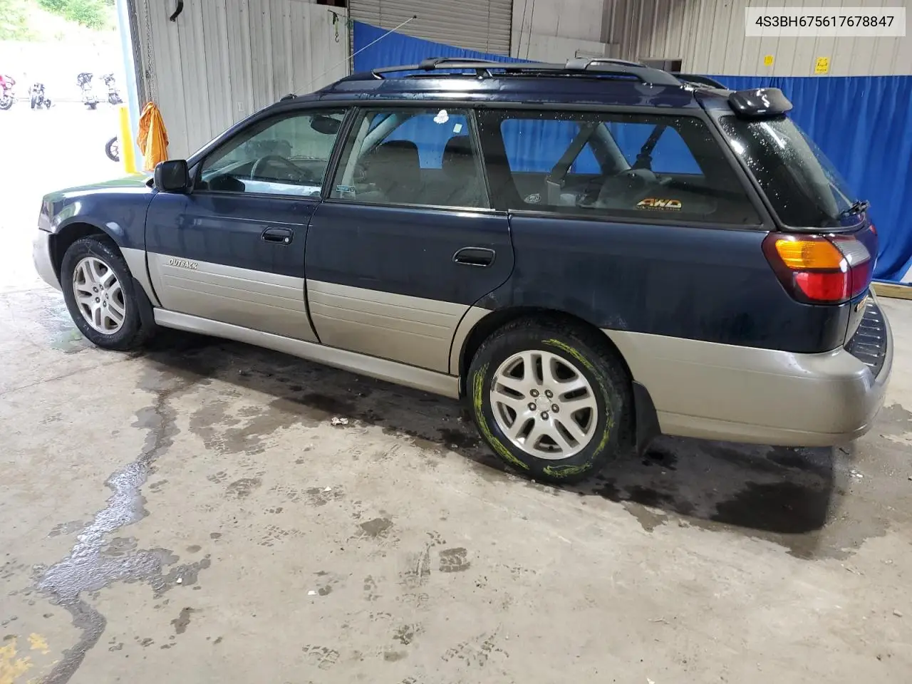 2001 Subaru Legacy Outback Awp VIN: 4S3BH675617678847 Lot: 57560975
