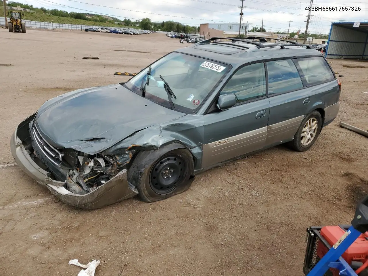 2001 Subaru Legacy Outback Limited VIN: 4S3BH686617657326 Lot: 57578275