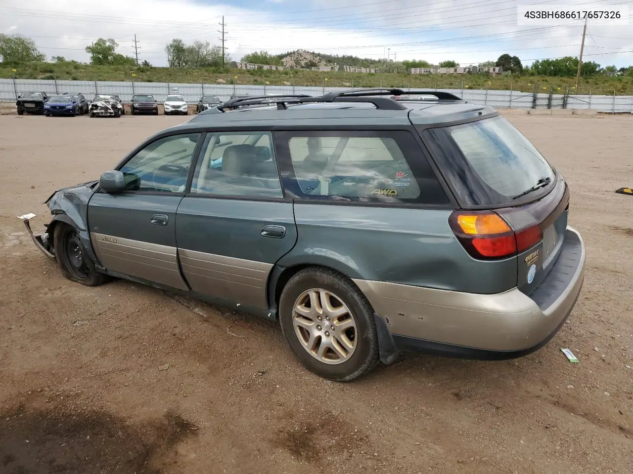 2001 Subaru Legacy Outback Limited VIN: 4S3BH686617657326 Lot: 57578275