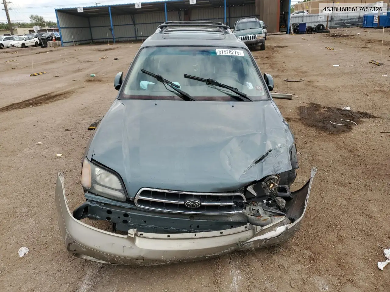 2001 Subaru Legacy Outback Limited VIN: 4S3BH686617657326 Lot: 57578275
