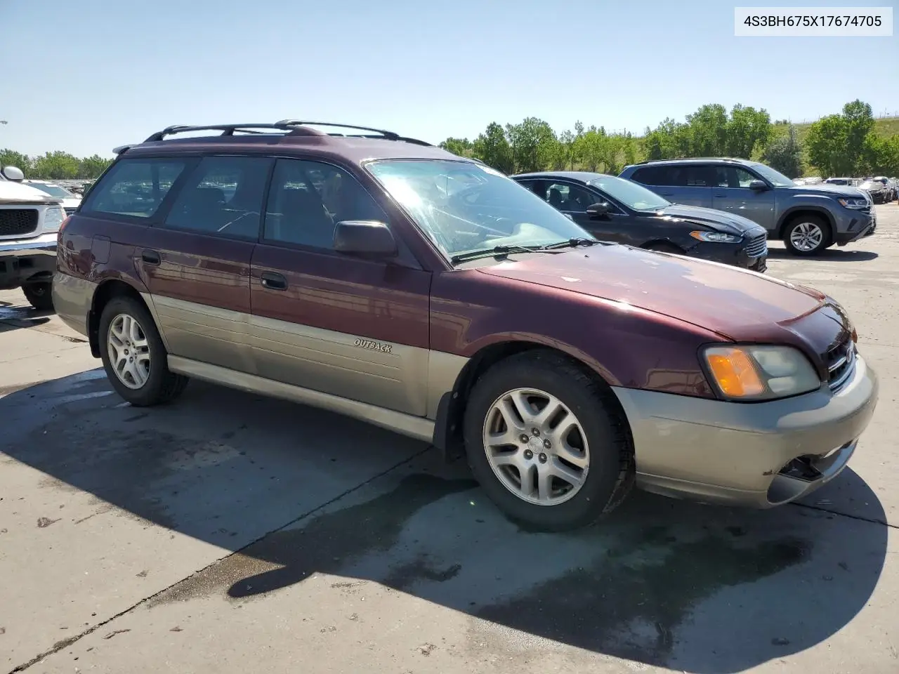 2001 Subaru Legacy Outback Awp VIN: 4S3BH675X17674705 Lot: 61217435