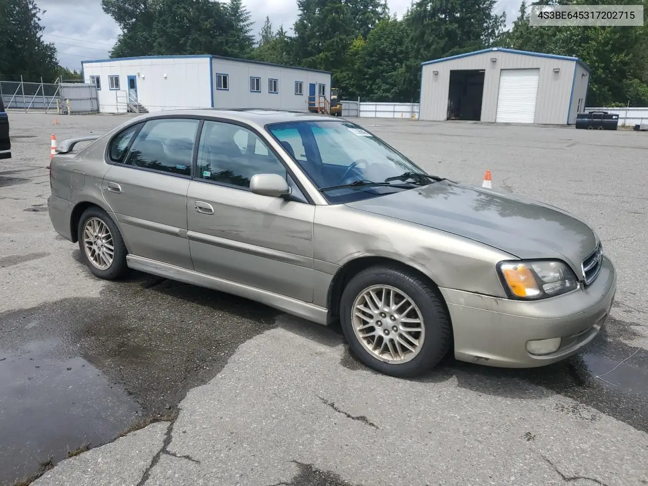 2001 Subaru Legacy Gt VIN: 4S3BE645317202715 Lot: 62596845