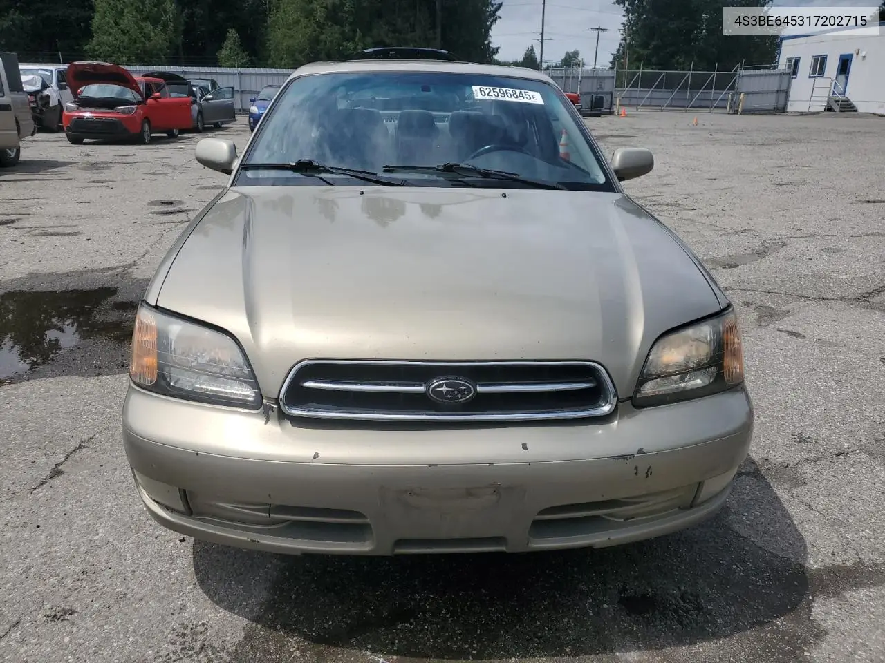 2001 Subaru Legacy Gt VIN: 4S3BE645317202715 Lot: 62596845