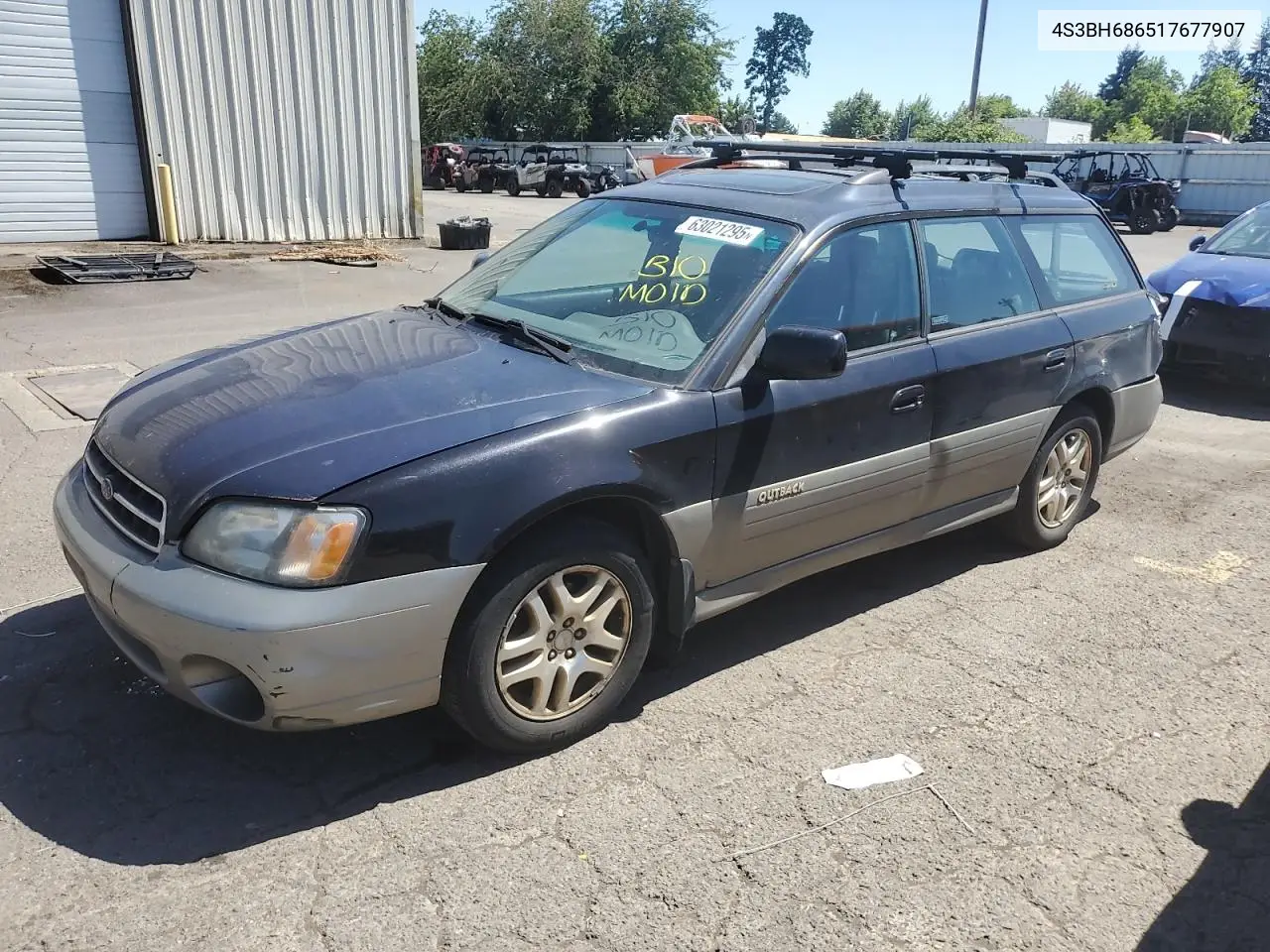 2001 Subaru Legacy Outback Limited VIN: 4S3BH686517677907 Lot: 63021295