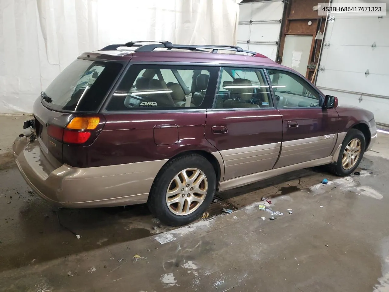 2001 Subaru Legacy Outback Limited VIN: 4S3BH686417671323 Lot: 73111864