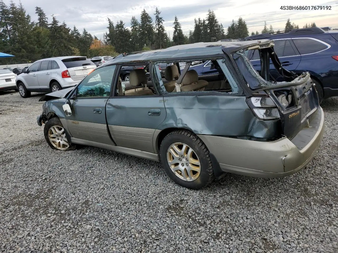 2001 Subaru Legacy Outback Limited VIN: 4S3BH686017679192 Lot: 77005164