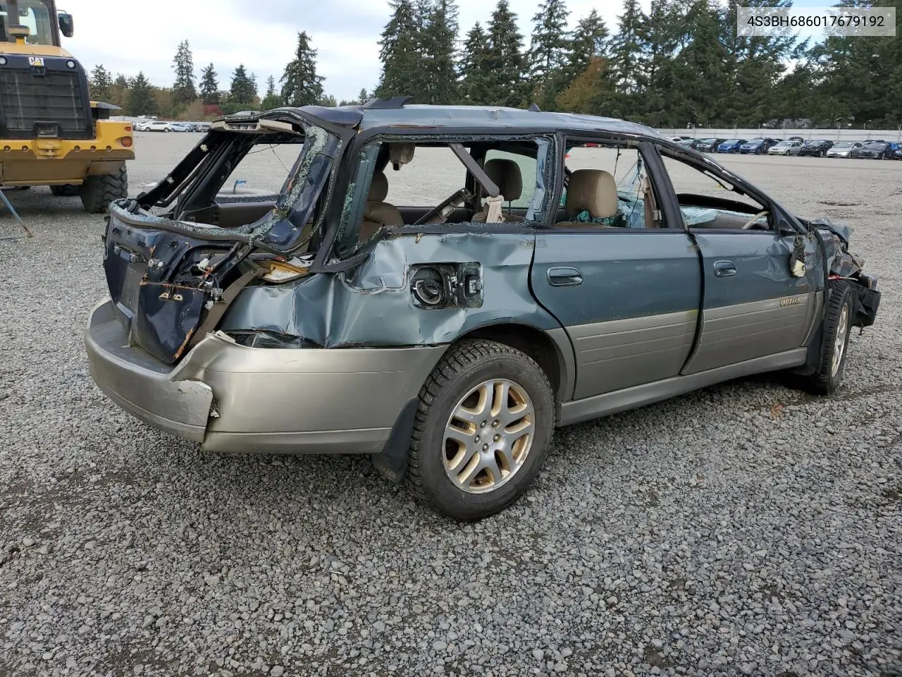2001 Subaru Legacy Outback Limited VIN: 4S3BH686017679192 Lot: 77005164