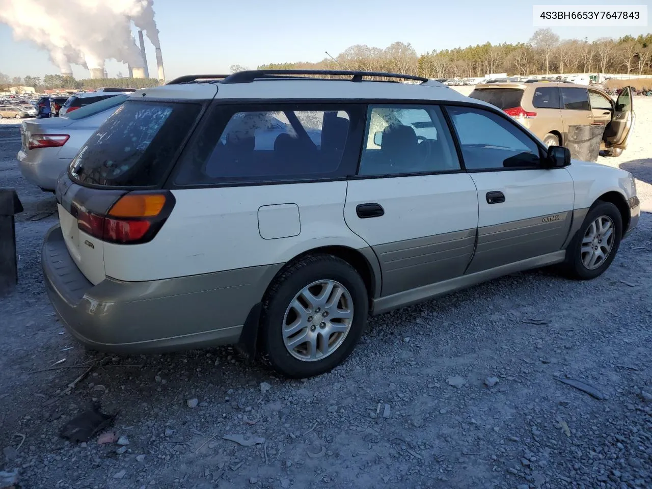 2001 Subaru Legacy Outback VIN: 4S3BH6653Y7647843 Lot: 87720375