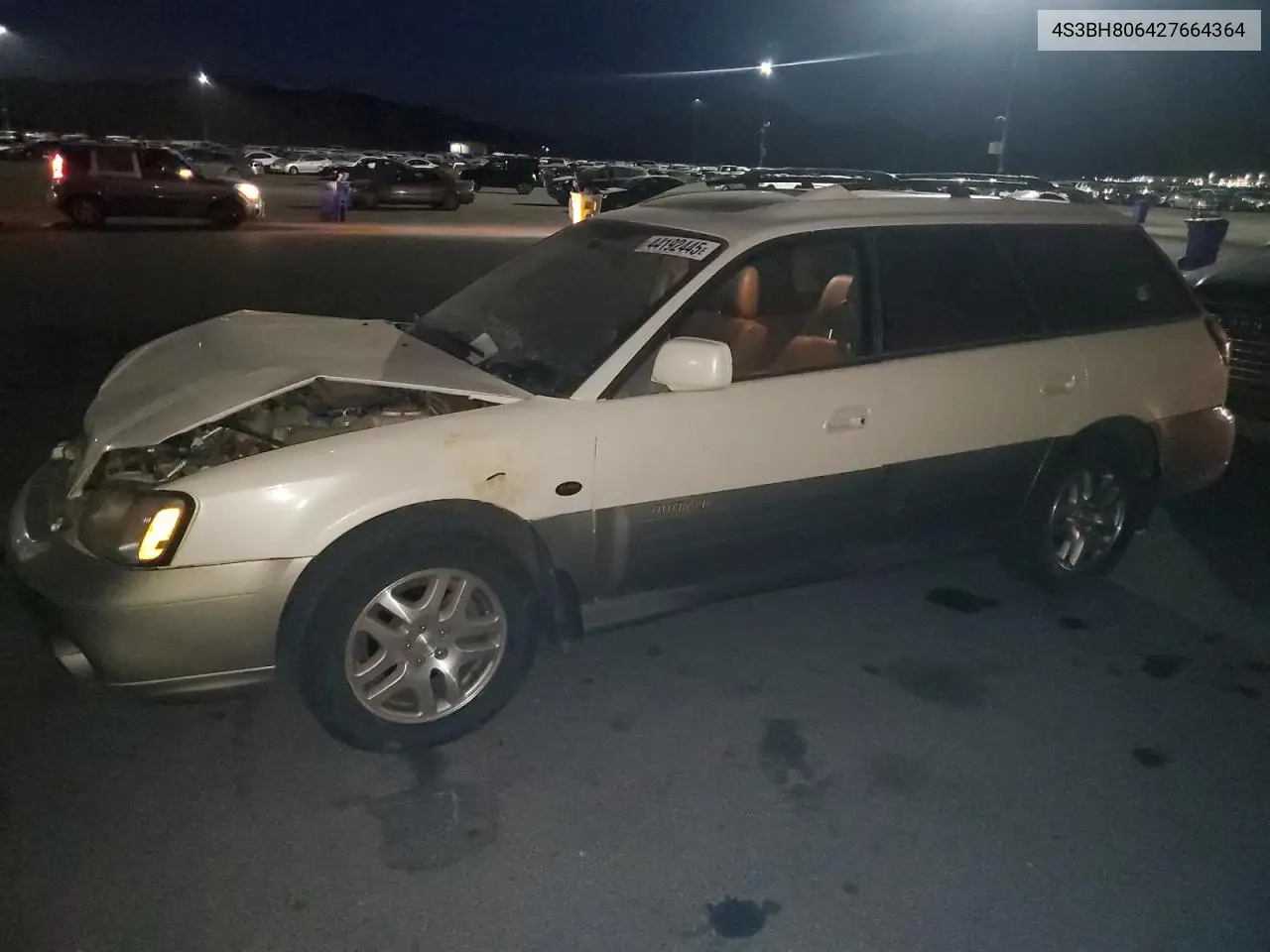2002 Subaru Legacy Outback H6 3.0 Ll Bean VIN: 4S3BH806427664364 Lot: 44192445