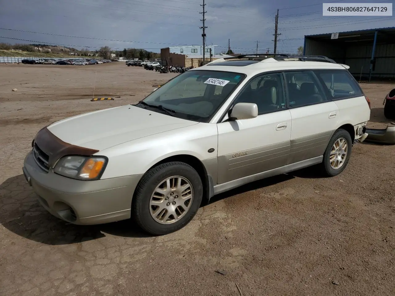2002 Subaru Legacy Outback H6 3.0 Ll Bean VIN: 4S3BH806827647129 Lot: 52452145