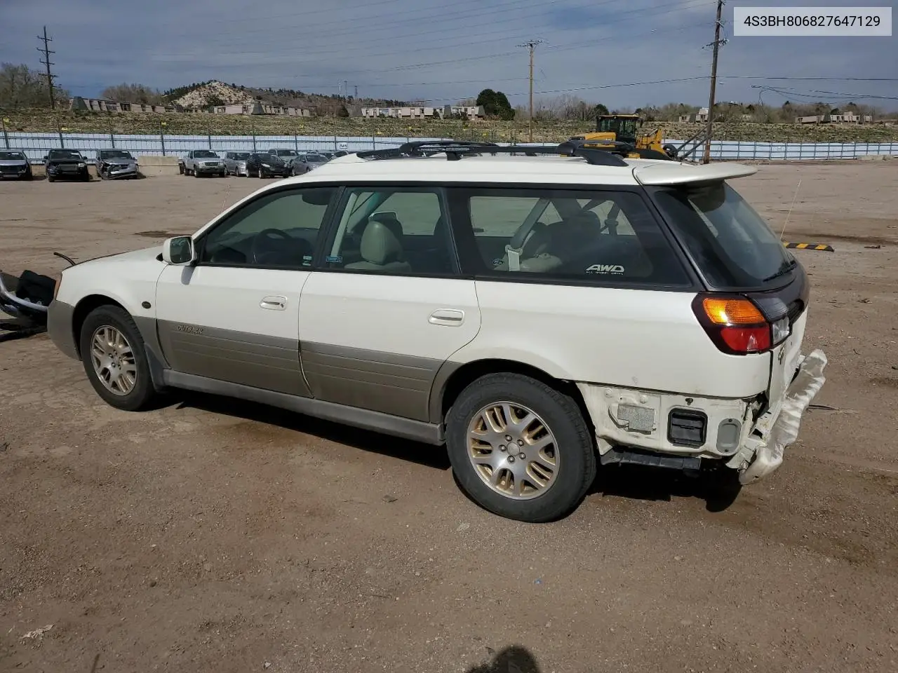 2002 Subaru Legacy Outback H6 3.0 Ll Bean VIN: 4S3BH806827647129 Lot: 52452145