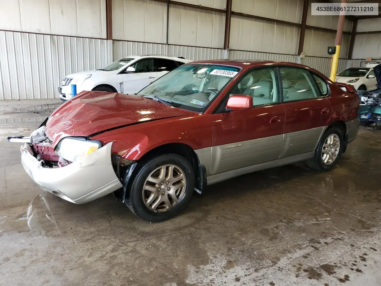 2002 Subaru Legacy Outback Limited VIN: 4S3BE686127211210 Lot: 53130365