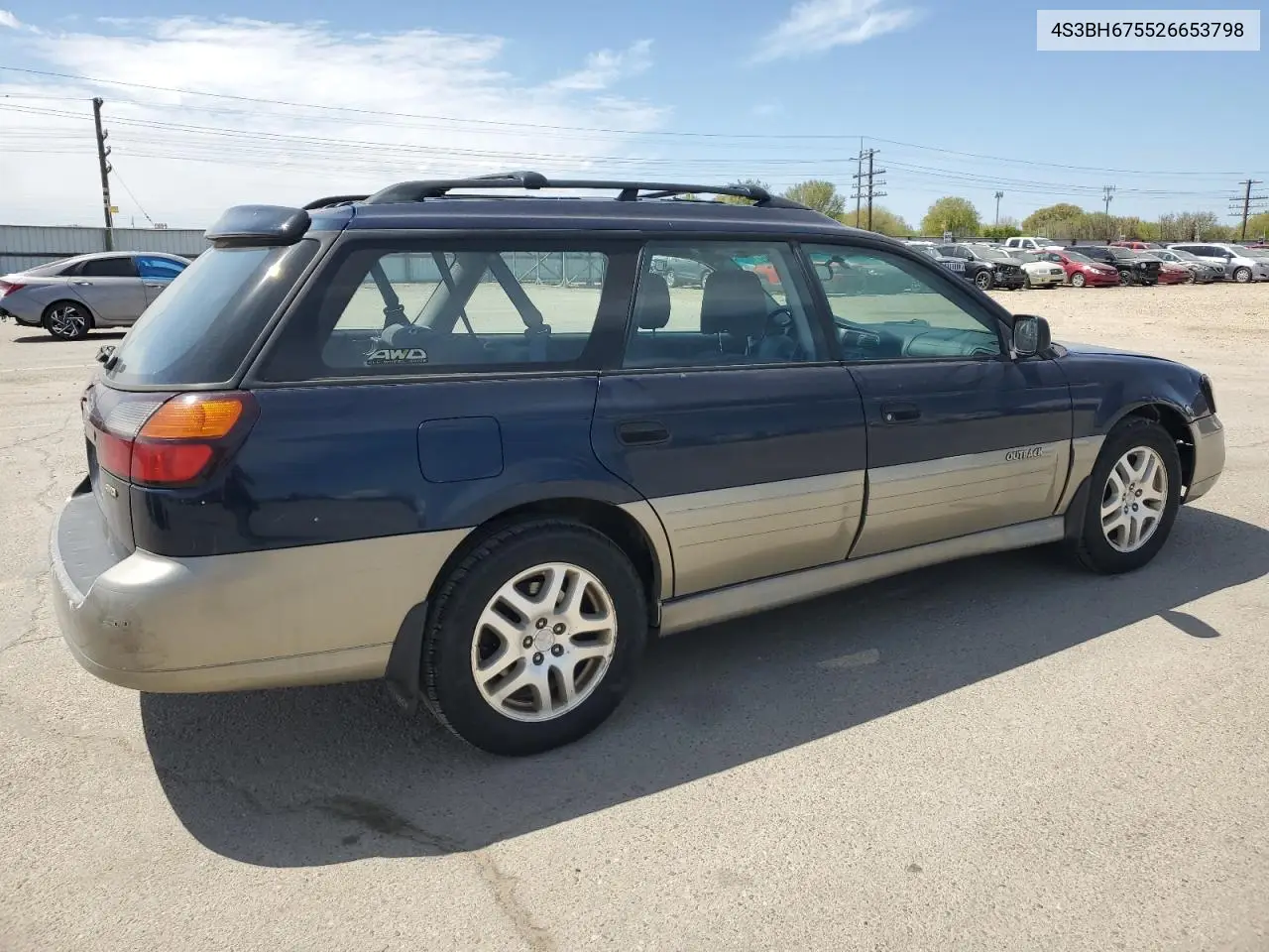 2002 Subaru Legacy Outback Awp VIN: 4S3BH675526653798 Lot: 54212895