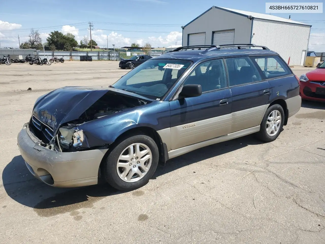 2002 Subaru Legacy Outback VIN: 4S3BH665727610821 Lot: 54527335