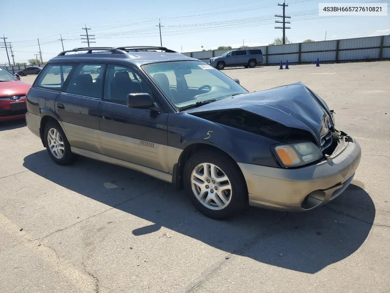 2002 Subaru Legacy Outback VIN: 4S3BH665727610821 Lot: 54527335