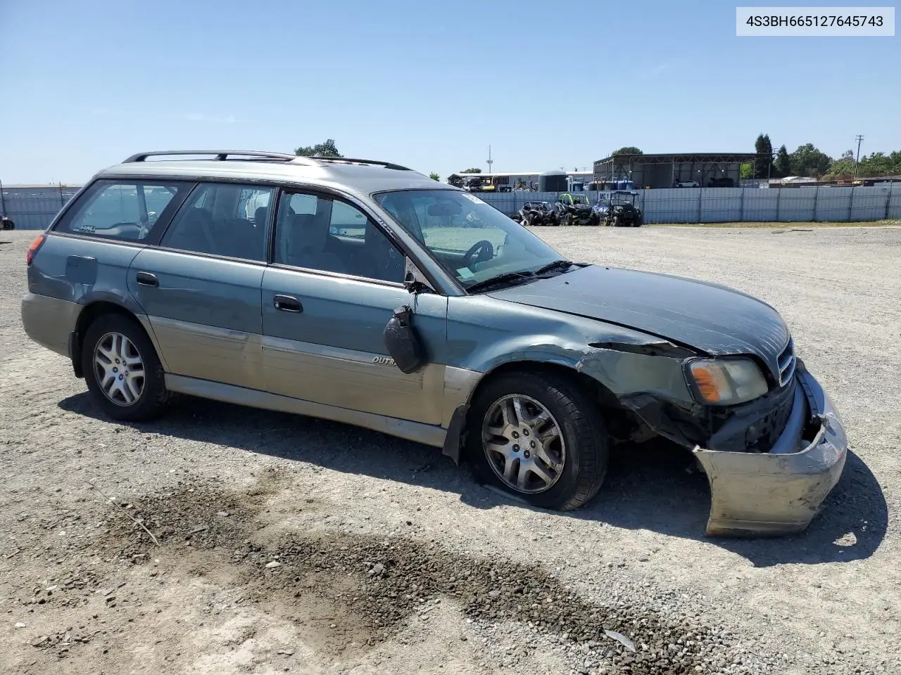 2002 Subaru Legacy Outback VIN: 4S3BH665127645743 Lot: 54974935
