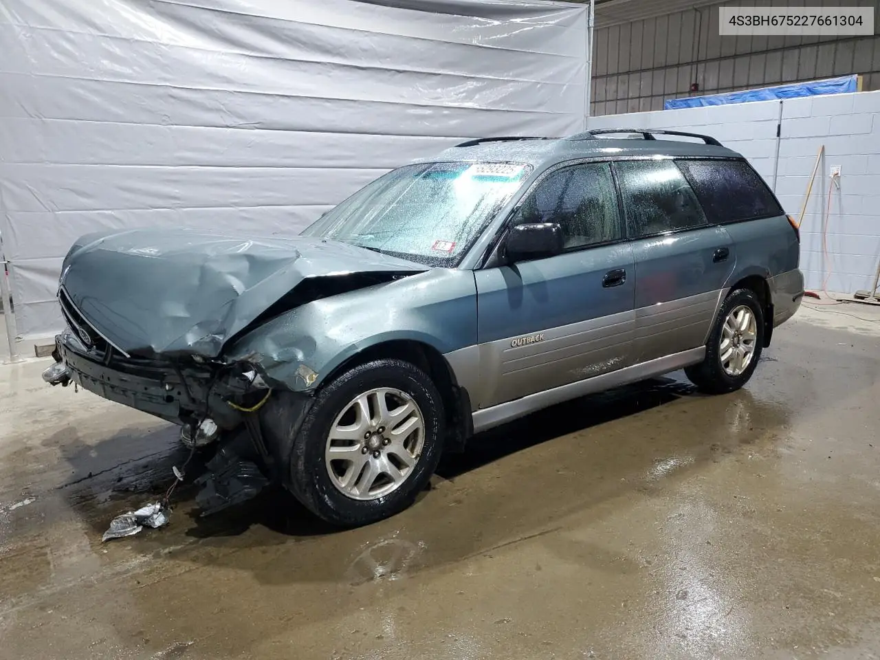 2002 Subaru Legacy Outback Awp VIN: 4S3BH675227661304 Lot: 55293225