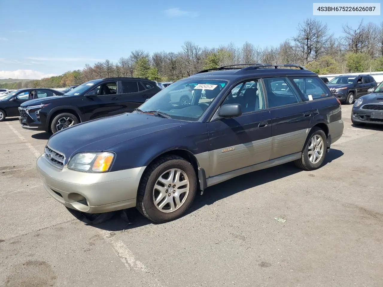 2002 Subaru Legacy Outback Awp VIN: 4S3BH675226626087 Lot: 56454575