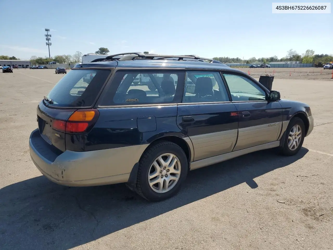 2002 Subaru Legacy Outback Awp VIN: 4S3BH675226626087 Lot: 56454575