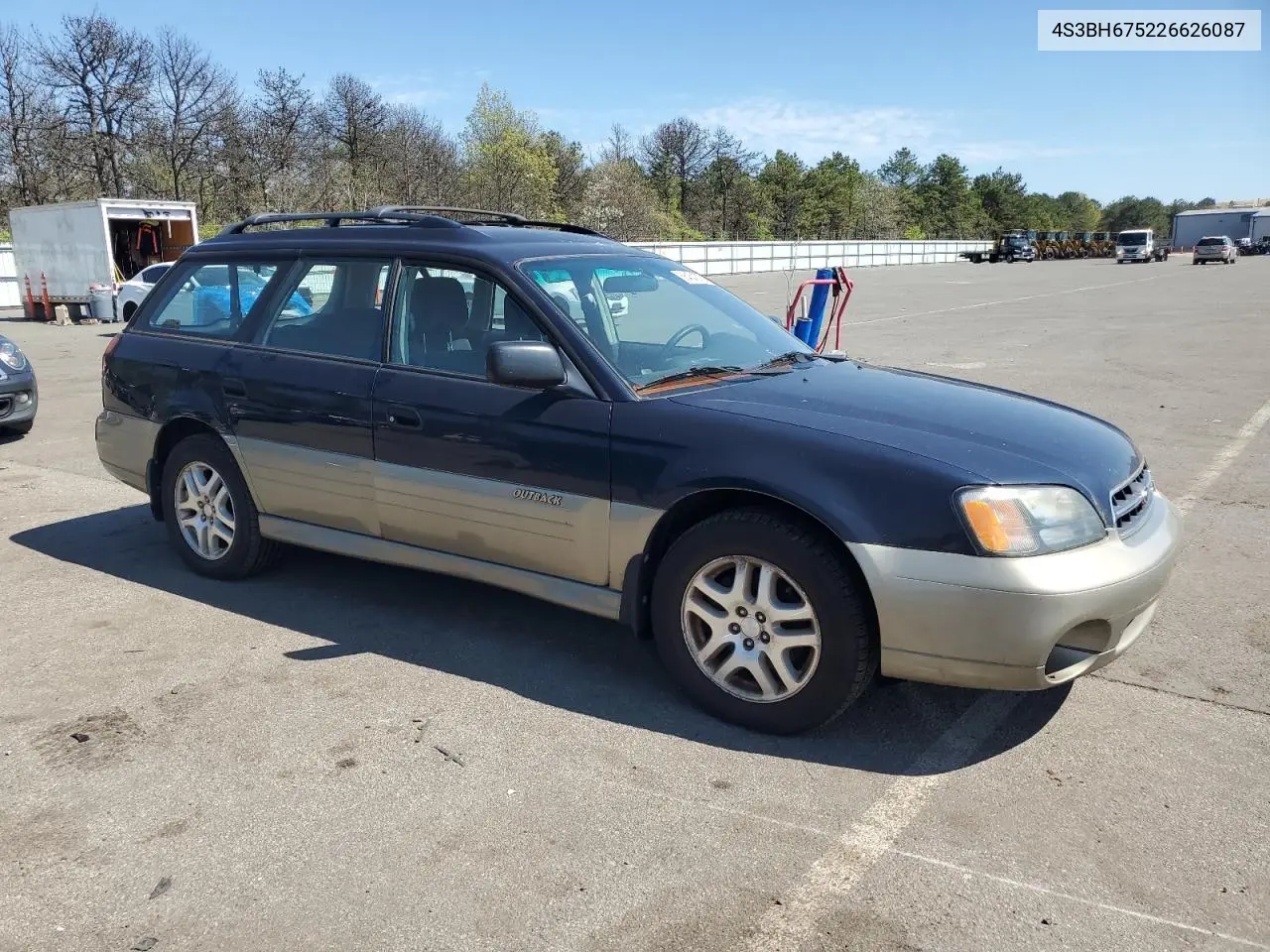 2002 Subaru Legacy Outback Awp VIN: 4S3BH675226626087 Lot: 56454575