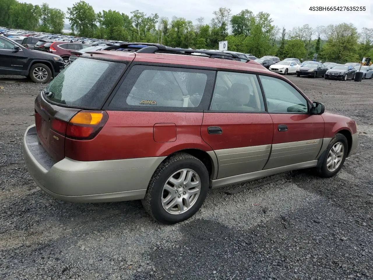 2002 Subaru Legacy Outback VIN: 4S3BH665427635255 Lot: 56631675