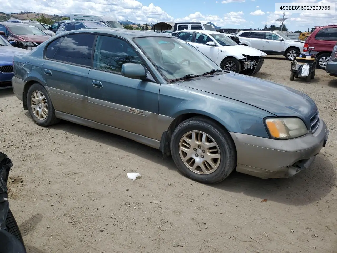 2002 Subaru Legacy Outback 3.0 H6 VIN: 4S3BE896027203755 Lot: 56727365