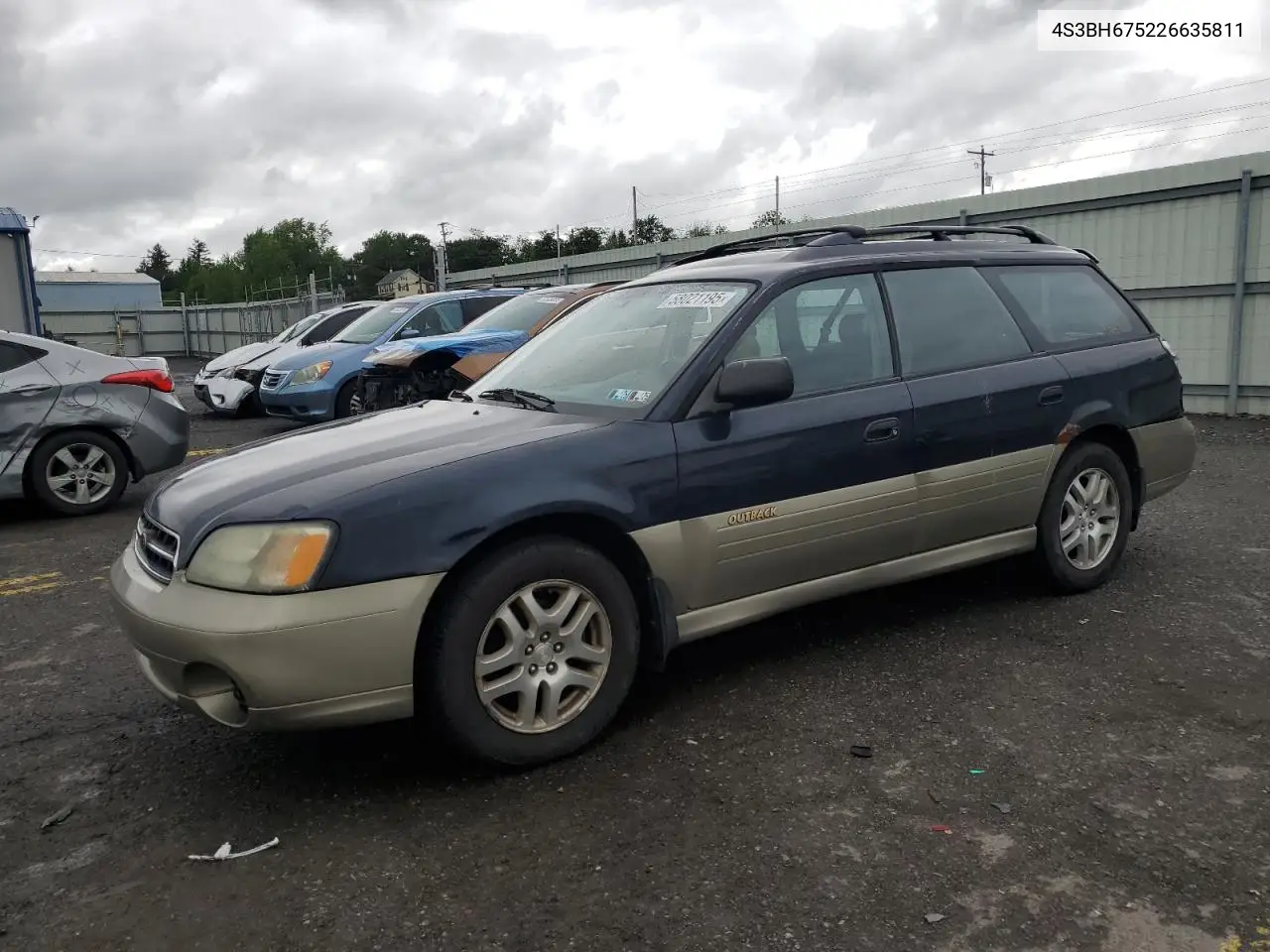 2002 Subaru Legacy Outback Awp VIN: 4S3BH675226635811 Lot: 58021195