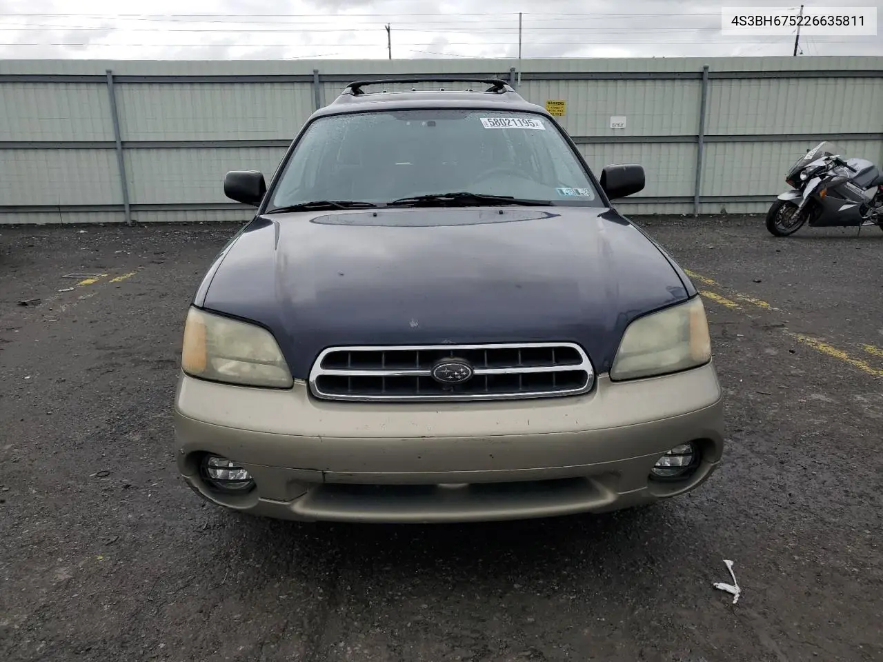 2002 Subaru Legacy Outback Awp VIN: 4S3BH675226635811 Lot: 58021195
