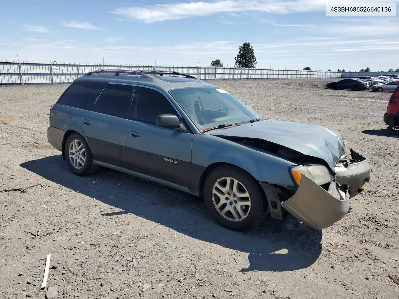 2002 Subaru Legacy Outback Limited VIN: 4S3BH686526640136 Lot: 58624045