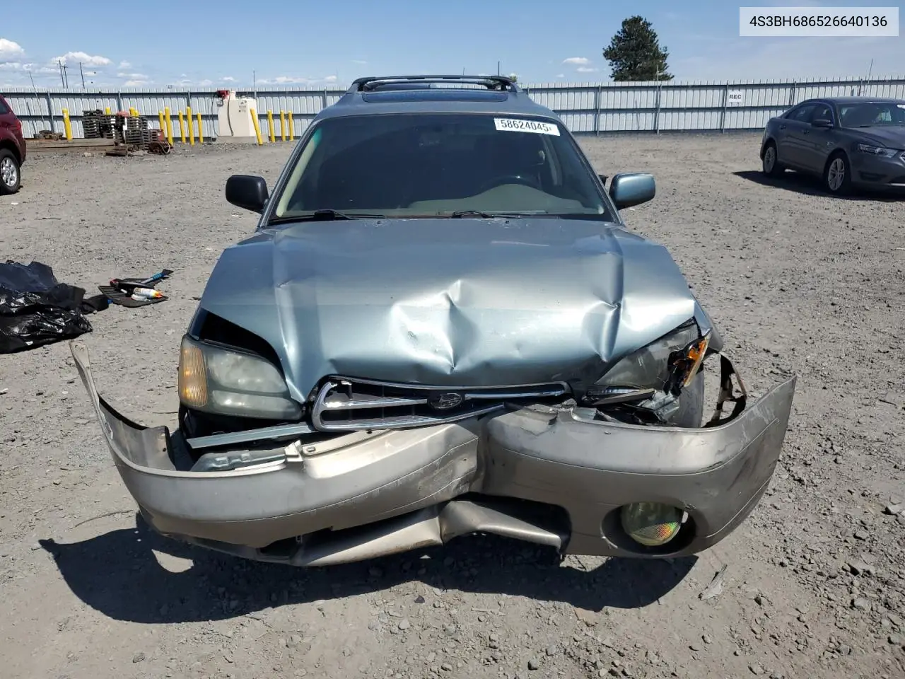 2002 Subaru Legacy Outback Limited VIN: 4S3BH686526640136 Lot: 58624045