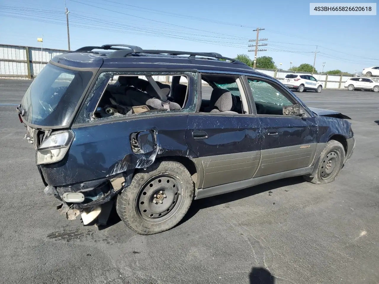 2002 Subaru Legacy Outback VIN: 4S3BH665826620618 Lot: 59016145