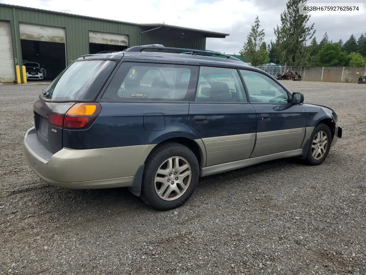 2002 Subaru Legacy Outback Awp VIN: 4S3BH675927625674 Lot: 59681475