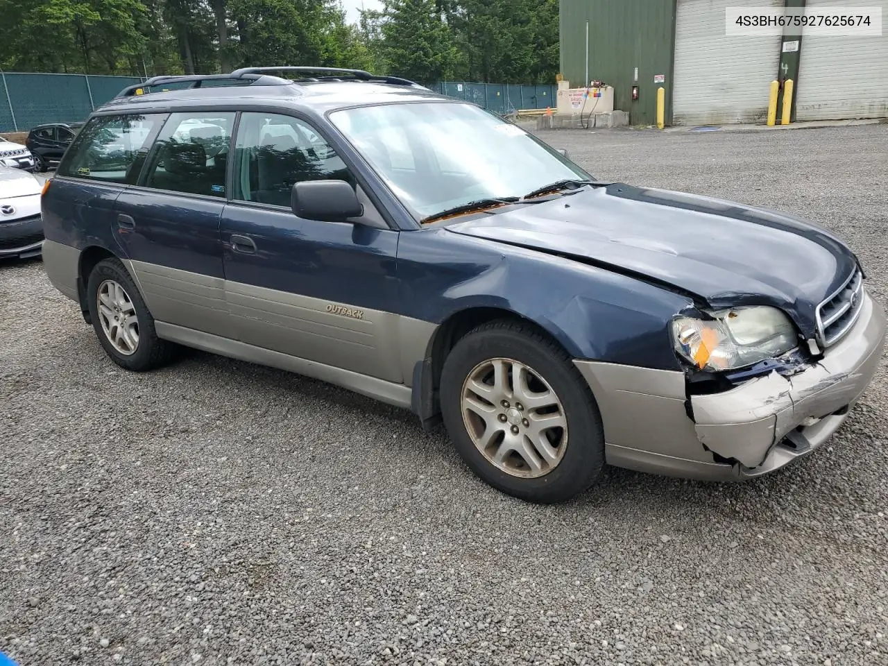 2002 Subaru Legacy Outback Awp VIN: 4S3BH675927625674 Lot: 59681475