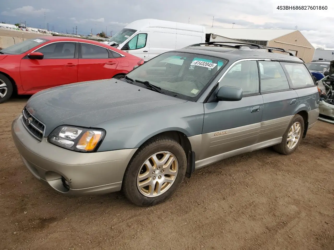 2002 Subaru Legacy Outback Limited VIN: 4S3BH686827601860 Lot: 61432045