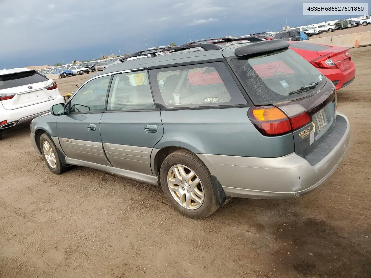 2002 Subaru Legacy Outback Limited VIN: 4S3BH686827601860 Lot: 61432045