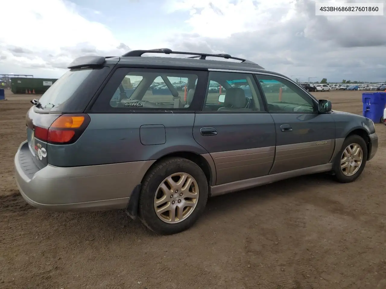 2002 Subaru Legacy Outback Limited VIN: 4S3BH686827601860 Lot: 61432045